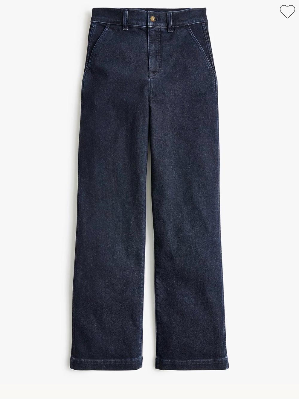 J. Crew Factory high waist wide leg jeans, dark indigo wash, size 30